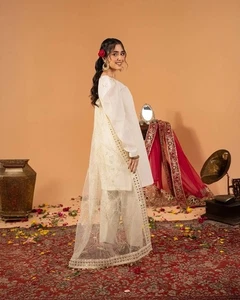 Traje de novia indio Salwar Kameez Plazo Paquistaní Palazzo Bollywood Vestido Plazzo - Imagen 1 de 10