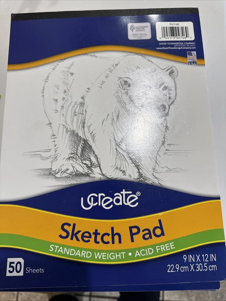 2 Pack Pacon Ucreate Standard Weight Sketch Pad 50 Ct