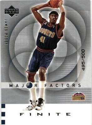 2002-03 Upper Deck Finite Major Factors 495/500 James Posey #146 como nuevo Foto 1 de 2