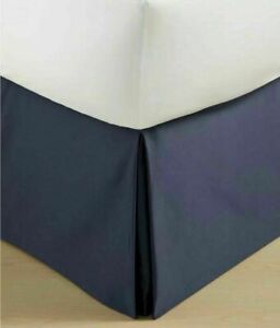 Hotel Collection Bedskirt Cal King 72" x 84" Navy Blue Ruffle 16" Drop Dusk NWT