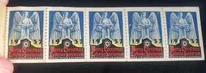 1937 Lutheran Sanatorium Xmas Seals booklet, Wheat Ridge, Colo 23 Cinderellas - Bild 1 von 3
