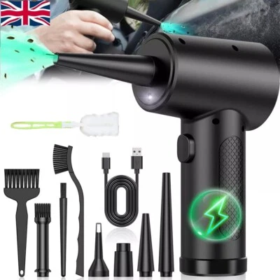 100000RPM Cordless Air Duster Compressed Air Blower Computer Cleaning Cleaner UK - Image 1 of 4
