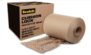 Scotch Cushion Lock Schutzhülle, 12 Zoll x 600 Fuß, nachhaltige Verpackung - Bild 1 von 5