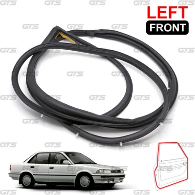 For Toyota Corolla AE92 1987 - '91 Front Left Door Rubber Seal Weatherstrip - Image 1 of 4