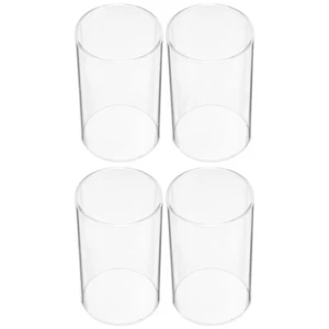 4PCS Glass Candle Covers Candle Holder Sleeve Candle Jar Shades Candle Holder - Picture 1 of 12