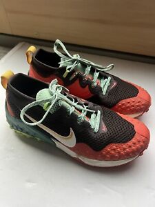 Nike Wildhorse 7 Trail Running Shoe Size 8.5 CZ1864-200 Orange Teal Brown