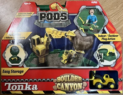 Tonka PODS Boulder Canyon Juego Interior Exterior Camión Tractor Excavadora Nuevo Foto 1 de 3