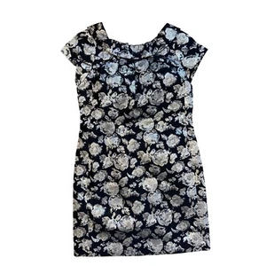 Neu mit Etikett hinten und weiß geblümt JS Boutique Damenkleid Größe 8 - Bild 1 von 4