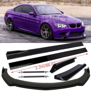 Kit de cuerpo divisor alerón delantero para parachoques para E90 E92 E93 / falda lateral / labio trasero - Imagen 1 de 18