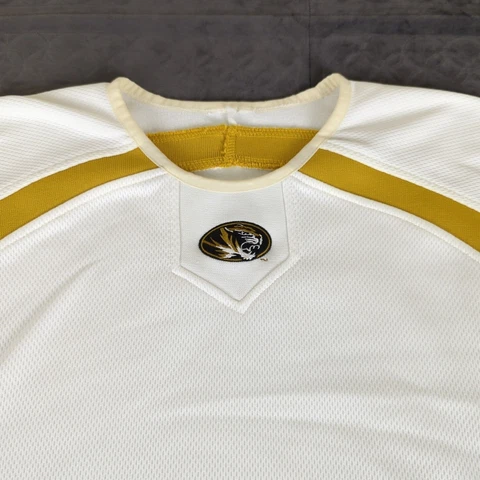 Missouri Tigers Sweatshirt Majestic Thermabase Long Sleeve White Men 2XL XXL Cover