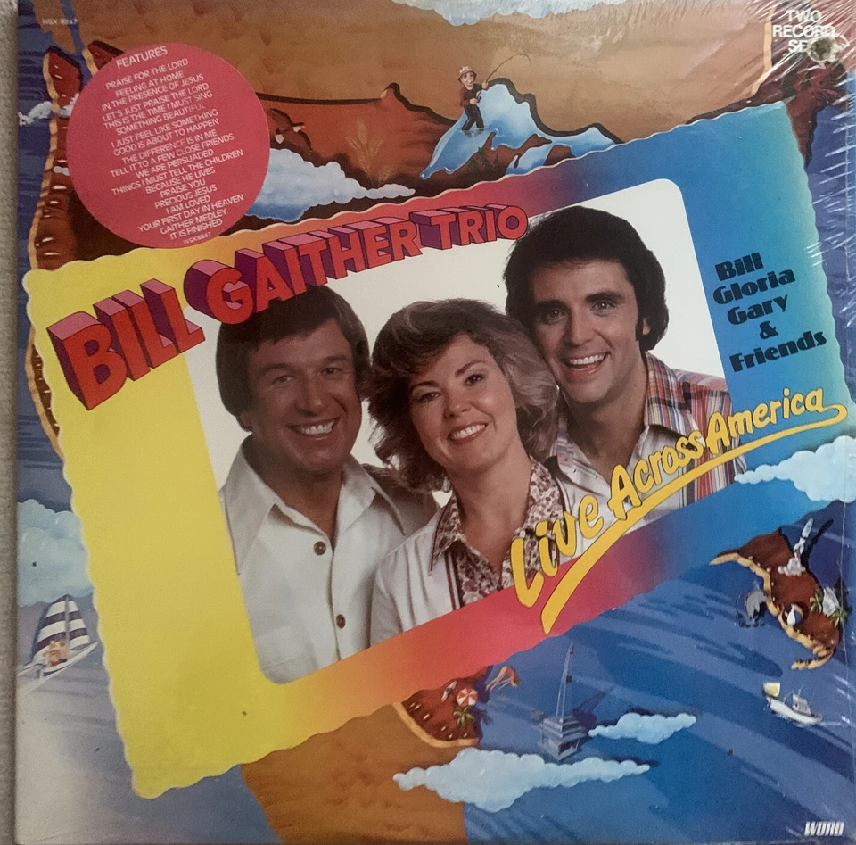 BILL GAITHER TRIO-Live Across America Double Album - Image 1 of 2