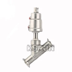 1-1/4'' DN32MM Tri Clamp Pneumatic Steam Angle Seat Valve Y Type SS304 (A) - Picture 1 of 5