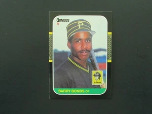 Tarjeta de novato Donruss Barry Bonds 1987 #361 tercer anuncio - Imagen 1 de 4