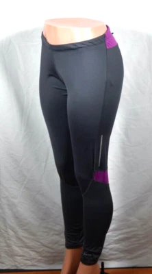 Hind running leggings gray & purple woman's size large - Изображение 1 из 4