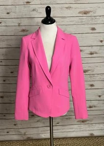 Trina Turk rosa legal blond Barbie Büro Sirene Einreiher Blazer Gr. 4 - Bild 1 von 10