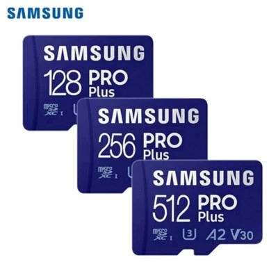 New Samsung PRO Plus 128GB 256GB 512GB MicroSDXC UHS-I Flash TF Card A2 V30 U3 - Image 1 of 4