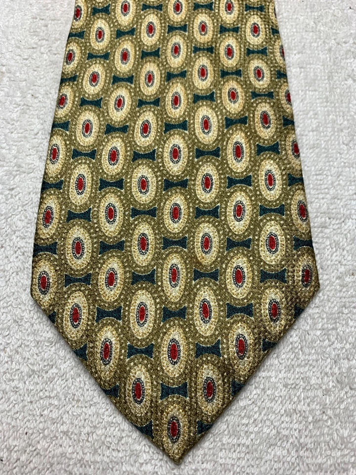 GIVENCHY CORBATA HOMBRE ORO ROJO VERDE BEIGE 4 X 60 Foto 1 de 4