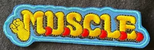 M.U.S.C.L.E embroidered logo figure patch action emblem MUSCLE MEN Kinnikuman - Picture 1 of 2