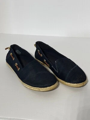 Nautica Womens Rudder 2 Denim Round Toe Slip On Espadrille Flats Size 9.5 Foto 1 de 4