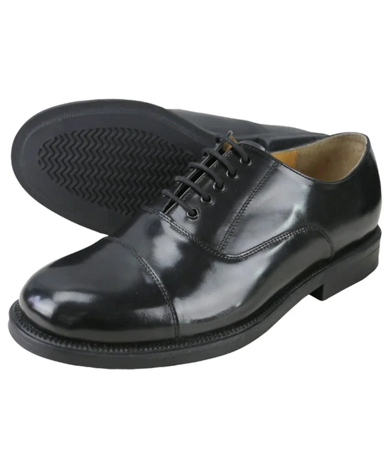 KOMBAT UK Kadett Parade Schuhe schwarz Leder Oxford RAF ATC Militär Armee formelle Uniform