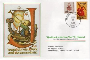 GOOD LUCK IN THE NEW YEAR,   MOUNT HOLLY, NJ  1985  FDC16536 - Picture 1 of 2