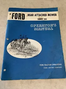 Manual de operador para cortacésped trasero Ford serie 501 - Imagen 1 de 11