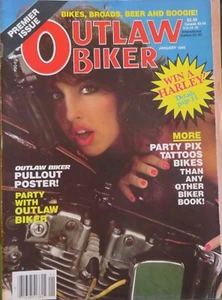 Outlaw Biker Magazine - Premier Issue - January 1985 - Picture 1 of 1