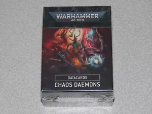 Datacards Chaos Daemons Warhammer 40k Games Workshop nuovo con scatola sigillato GW WH40K - Foto 1 di 3