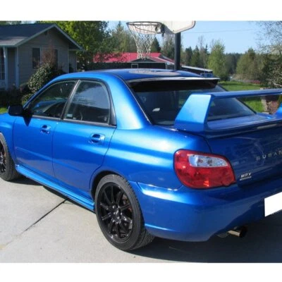 APTO 2002-2007 SUBARU IMPREZA NEGRO ABS VENTANA TRASERA TECHO VISERA ALERÓN ALERÓN Foto 1 de 4