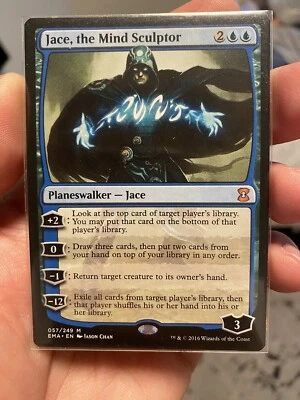 JACE, THE MIND SCULPTOR Eternal Masters Planeswalker Magic MTG NM CARD - Image 1 of 3