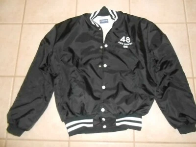 CHAQUETA BOMBER TALLA XL VINTAGE HOLLOWAY NEGRA NYLON CAMIONERO 48 TRANSPORTE ESTATAL Foto 1 de 4