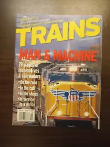 TRAINS MAGAZINE OCTOBER 2003 MODERN GRAIN HUB RAIL ROAD BLUEPRINT MAN & MACHINE - Picture 1 of 2