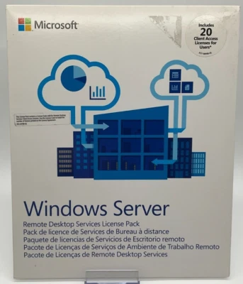 Microsoft Windows 2016 Remote Desktop Services 20 User CALs ENG 6VC-03057 *NEW* - Image 1 of 2