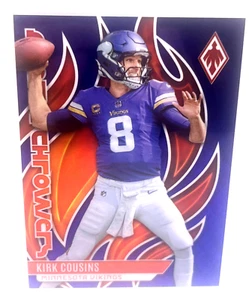 2023 Panini Phoenix Kirk Cousins Flamethrowers Purple 34/35 No.FLA-8 - Picture 1 of 6