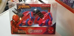 Razor SPIDER-MAN Jetts SPARKING Heel Wheels - Adjusts To Fit Most Shoe Sizes new - Picture 1 of 12