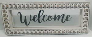 Hobby Lobby Table Top Welcome Shaby Chic Decor 8x3 - Picture 1 of 4