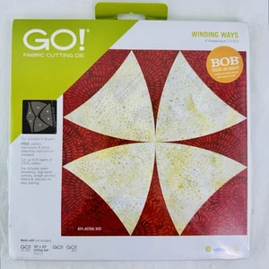 accuquilt GO! Winding Ways 8" Finished Die Fabric Cutting 55069 - Picture 1 of 9
