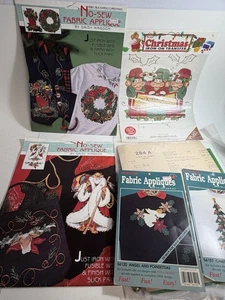 vintage Tree Skirt kit, Appliqué Felt wall hanging, country, Christmas ugly 80s - Picture 1 of 18