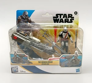 NEU Star Wars Epic World of Action The Mandalorian Speeder Bike & Actionfigur - Bild 1 von 7