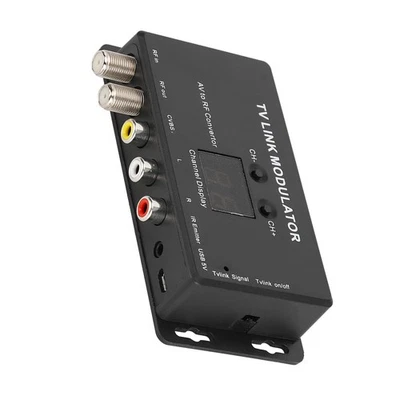 TM70 UHF TV LINK Modulator AV zu RF Konverter IR Extender mit Kanal Displ XD - Bild 1 von 4
