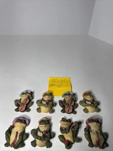 8 grandi magneti per frigorifero vintage in resina FROG (MOLTO BELLI) - Foto 1 di 9