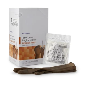 McKesson Perry® Latex OP-Handschuh, Größe 7, braun - Bild 1 von 7