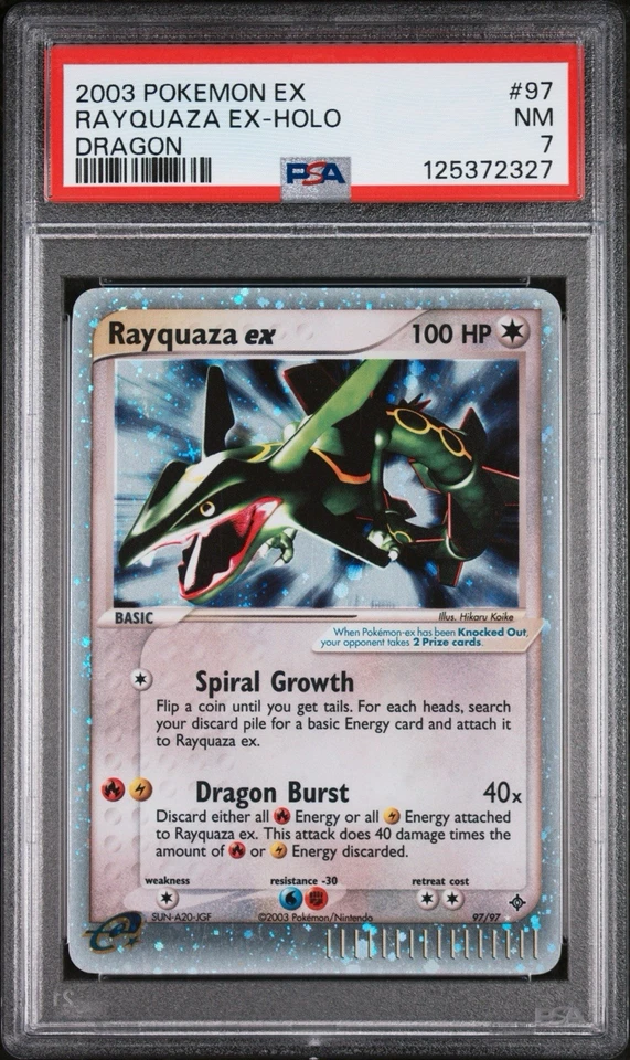 Rayquaza ex 97/97 PSA 7 Pokemon EX Dragon Ultra Rare - Image 1 of 2