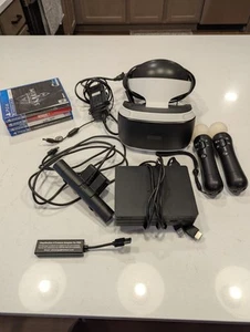 Sony PlayStation PSVR Realidad Virtual Auriculares Paquete Probado - Skyrim VR + 3 juegos - Imagen 1 de 2