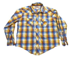MV1434m Wrangler Langarmshirt Super Funky XL American Cowboys Pearl Snap - Bild 1 von 8
