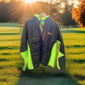 Mens Polo Sport Ralph Lauren Black & Green Hybrid Power Stretch Jacket Sz XXL - Picture 1 of 9