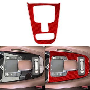 Panel de engranajes de fibra de carbono rojo para Benz GLE W167 2019-2024 - Imagen 1 de 9