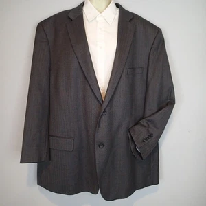 Joseph & Feiss Men Sport Coat Blazer 54r Gray Herringbone luxury wool Jacket - Picture 1 of 14
