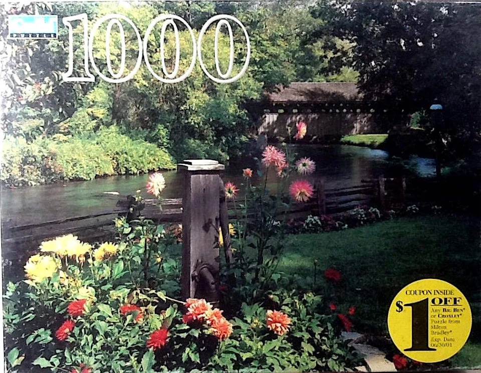 1999 Old Oaken Pump Waupaca County Wisconsin 1000 pc 20-1/8" X 27" Guild Puzzle - Image 1 of 1