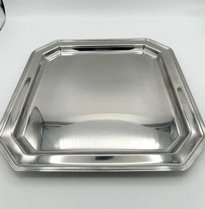 Reed Barton Galleria #2011S - 18/10 Stainless Large Square Tray, 13” - Picture 1 of 4